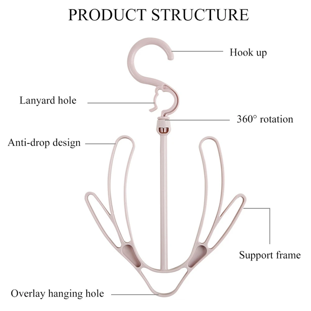360 градусов Roating крюк вешалка для обуви пластиковый крючок для вешалки для сушки одежды полка многофункциональные тапочки подвесной крючок для обуви Органайзер