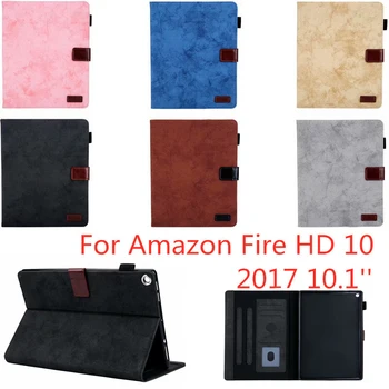 

Applies to Amazon Fire HD 10 2017 10.1" flip-top tablet case for Amazon Fire HD10 2017 stand cover premium leather case