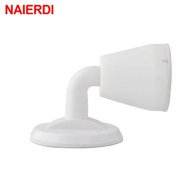 NAIERDI ABS Silicone Door Stopper Non Punching Sticker Hidden Door Holders Self Adhesive Stop Wall Protectors