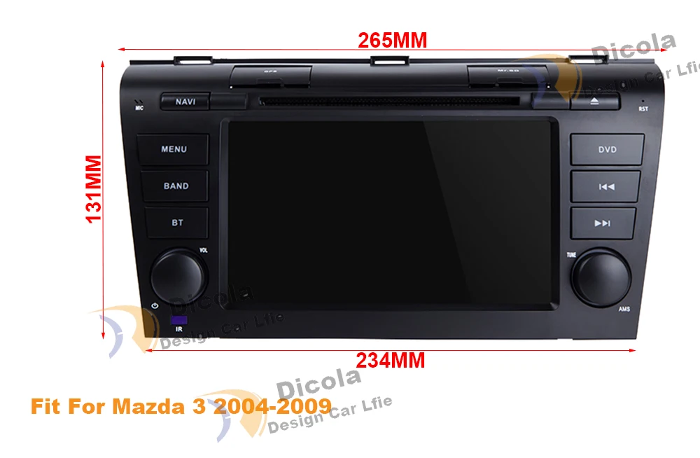 4G+ 64G PX5 Android 9 Автомагнитола для Mazda 3 2004-2009 maxx axel Wifi авто стерео автомобильный dvd gps навигация стерео Мультимедийный Плеер