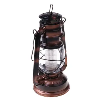

Vintage LED Lamp Lantern Energy Saving Handheld Flashlight with Hanging Hook Q0KF