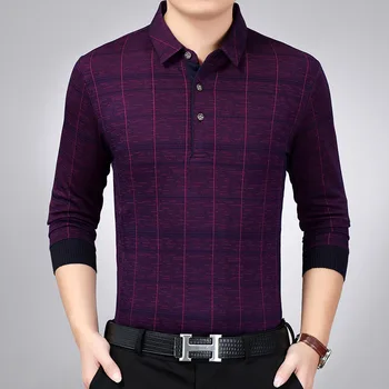 

2020 Men's Striped Autumn New Casual Lapel Outer Sweater Youth Loose Long-Sleeved Sweater