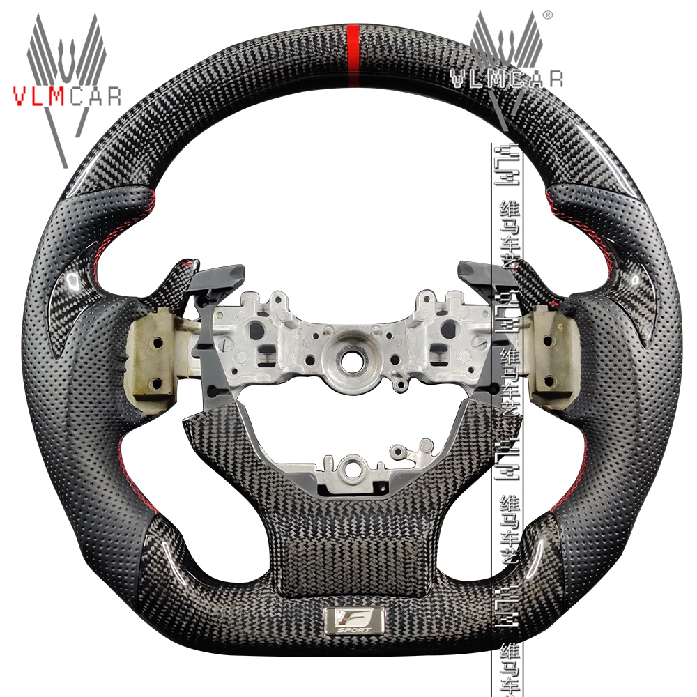 Vlmcar Carbon Fiber Steering Wheel For Lexus Is Isf Rc Rcf Gsf Led