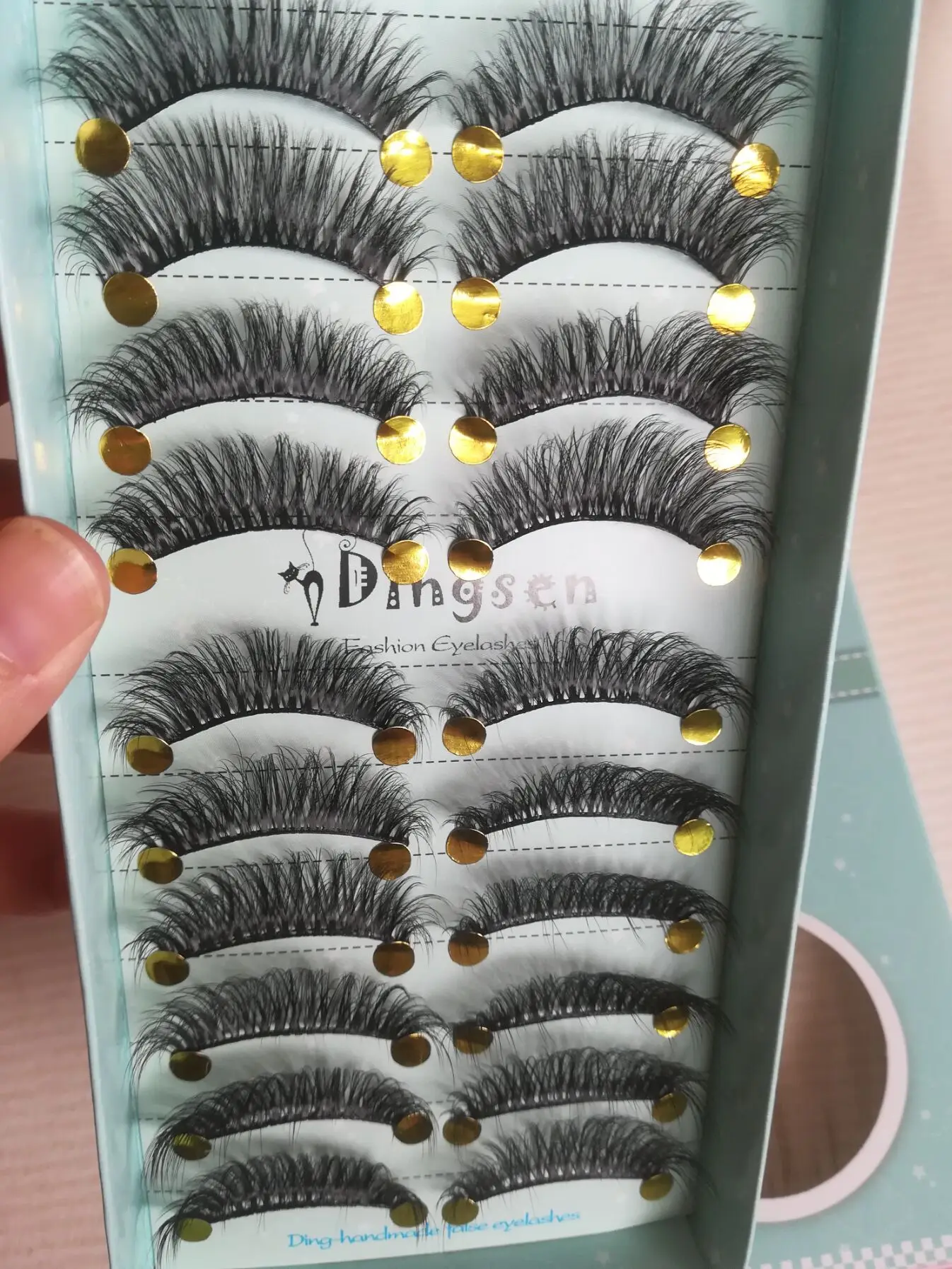 

10 Pairs 3D Soft Faux Mink Hair Eyelashes Natural Messy Eyelash Crisscross Wispy Fluffy Lashes Extensios Eye Makeup Tools D 84