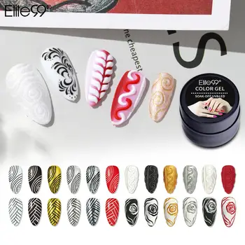 

Elite99 5ml No-Wiping 3D Gel Paint Nail Art Drawing Nails Sculpture Gel Nail Polish Semi-permanent Nail Manicure Soak Off UV LED