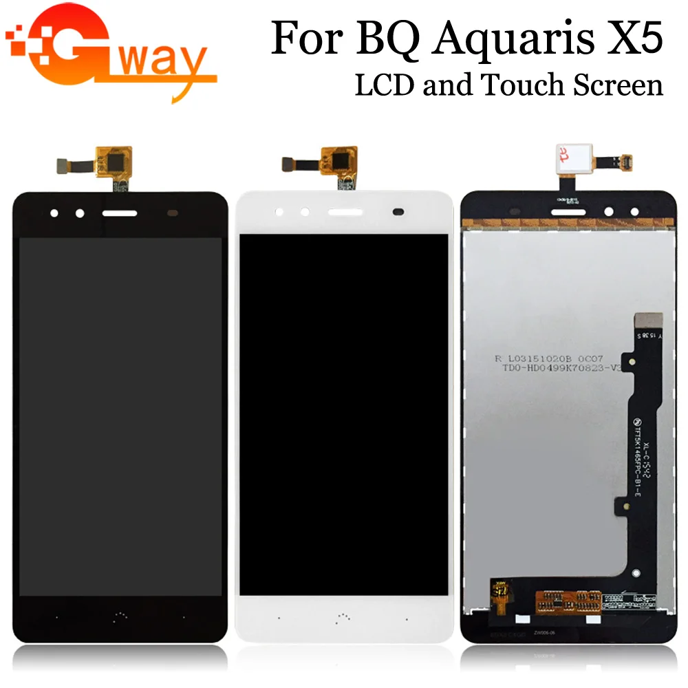ЖК дисплей для BQ Aquaris X5 с рамкой замена стеклянной панели инструментами|Экраны