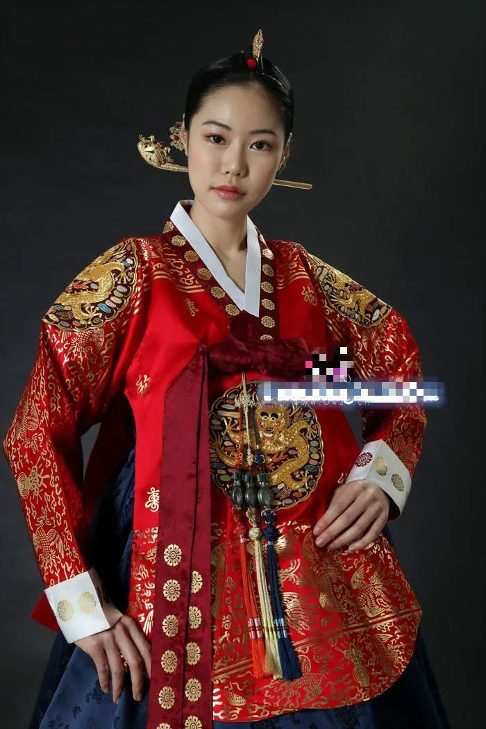 Платье ханбок Традиционный корейский Костюм Церемония DANGUI Корейский королевский костюм