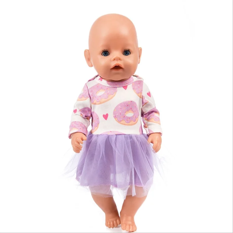 Подходит для 18 дюймов 43 см Кукла Одежда Аксессуары для новорожденных Единорог Русалка пижама ночная рубашка Корона сердце костюм для ребенка фестиваль подарок