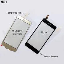 Сенсорный экран для huawei Ascend P8 Lite Honor 8 Lite, дигитайзер, сменная панель, пленка из закаленного стекла