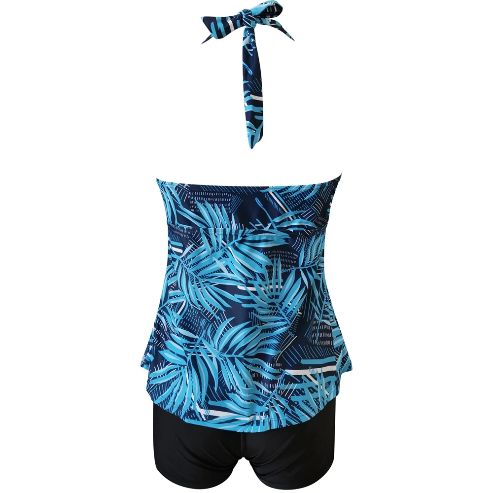 TYAKKVE Sexy Bikini Set Plus Size Swimwear Women Swimsuit 2020 Tankini Set High Waist Push Up Two Pieces Bathing Suit Shorts XXL