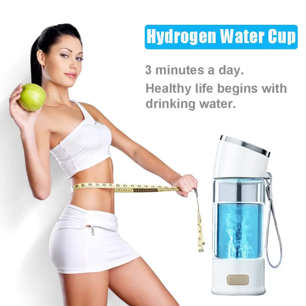 

Smart Led Hydrogen-Rich Water Bottle Portable Micro-electrolysis Alkaline Generator Water Filter Pure Rechargeable Healthy Cup