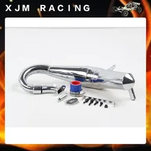 Металлическая Бесшумная выхлопная труба R2 для 1/5 Rovan LT Losi 5ive-T DDT ③ гоночного грузовика RC автозапчасти