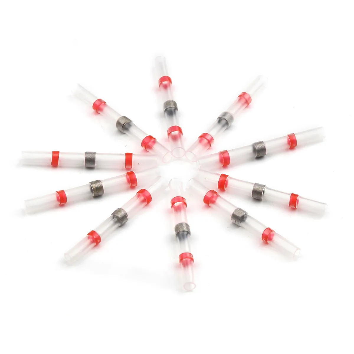 10pcs red 10 шт./компл. терм усадочная Sordering терминалы Водонепроницаемый припоя рукав трубки изолированные Анальная пробка электрические соединители проводов - Цвет: 10pcs red