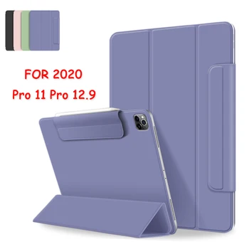 

PFHEU New Secure Magnetic Smart Case for 11inch 2020 Magnetic Buckle with Auto Wake/sleep PU Solid Casual for ipad Pro 12.9 2020