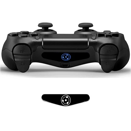 1 шт. модный светодиодный светильник наклейки для Playstation 4 Светодиодный светильник наклейка PS4 контроллер защитный чехол для джойстика кожи - Цвет: YSLED0531
