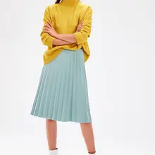 Trendyol Мятная трикотажная юбка Pilise TWOSS19FV0195