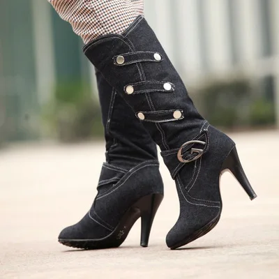 Big Size 11-17 boots women shoes for ladies Willow buckle sleeve | Обувь