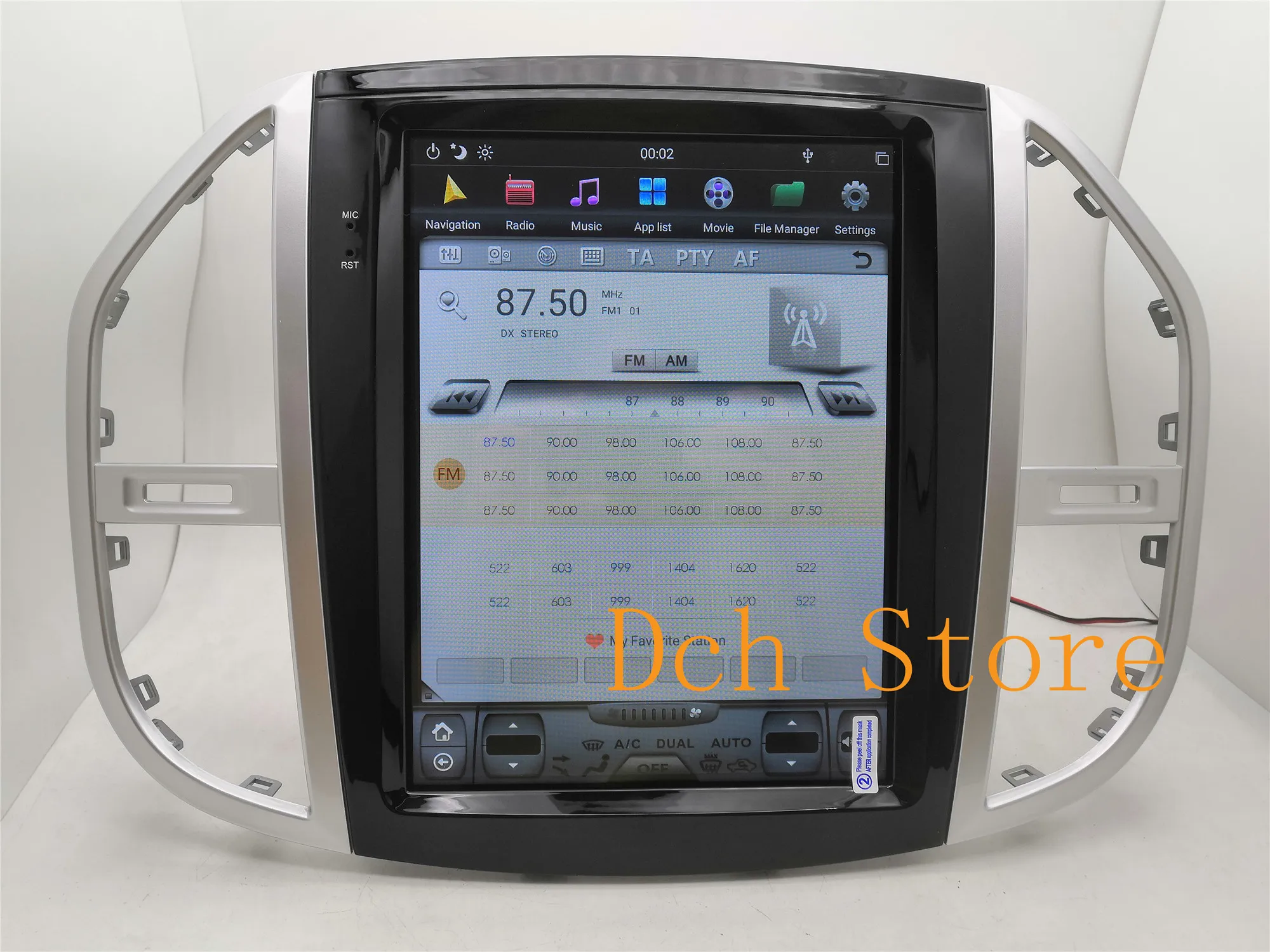 12,1 ''вертикальный экран Tesla стиль Android 8,1 автомобильный DVD gps Navi плеер Радио стерео для Mercedes Benz Vito Metris PX6