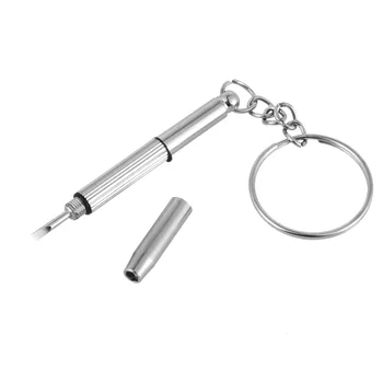 

Hot 2PCS Car Screwdriver Keychain Mini Repair Tool Key Ring For Motorcycle Sunglasses Eyeglass Cellphone Watch Repair Gadget