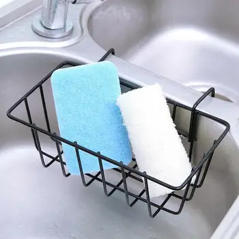

Iron Hanging Drying Basket Kitchen Sink Drain Rack Shelf Cleaning Holder Filter Pool Organizer Brush Storage For Sponge Gad E4Q7