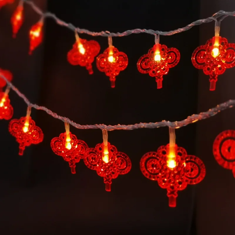 

LED String Lights Chinese Knot New Year Decorative Lights New Year's Day Spring Festival Festive Lantern Holiday Lantern Outdoor