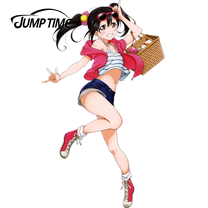 Jumptime 13cm X 7 6cm 3d Beautiful Graphics Love Live Anime Sexy Hot Girl Yazawa Niko Vinyl Car Tank Rear Windshield Decal Car Stickers Aliexpress