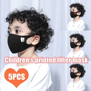 

Fast Delivery Hot Sale Ice Silk Cotton Cute Cartoon Children Breathable Respirator Kids Face Health Care Dust Earloops Masque