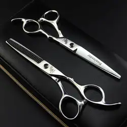 Профессиональные 6 дюймов ножницы для стрижки волос истончение ножницы для стрижки ножницы парикмахера салонный Инструмент волосы макас