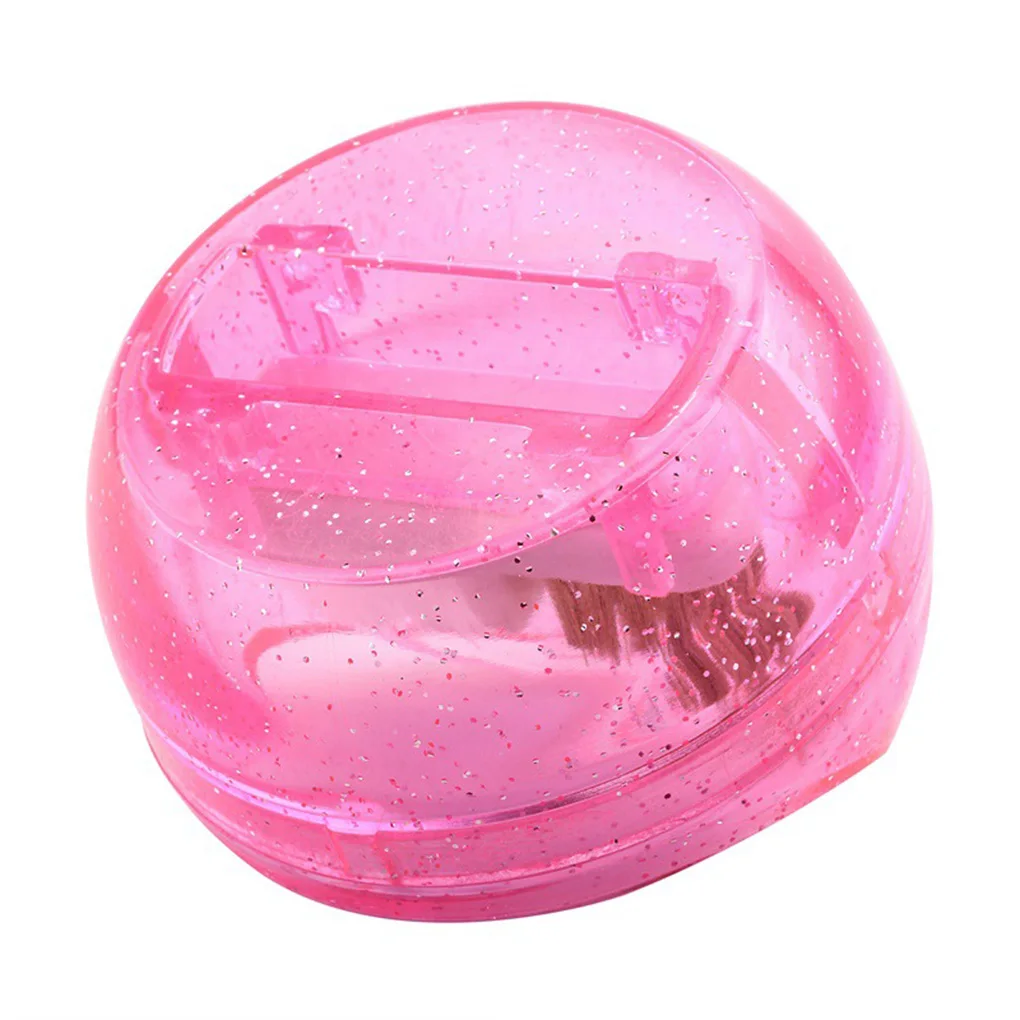 Дизайн ногтей дрель Шлифовальная головка щетка для чистки пластика портативный очиститель двойной кисти коробка Маникюрный Инструмент - Цвет: pink