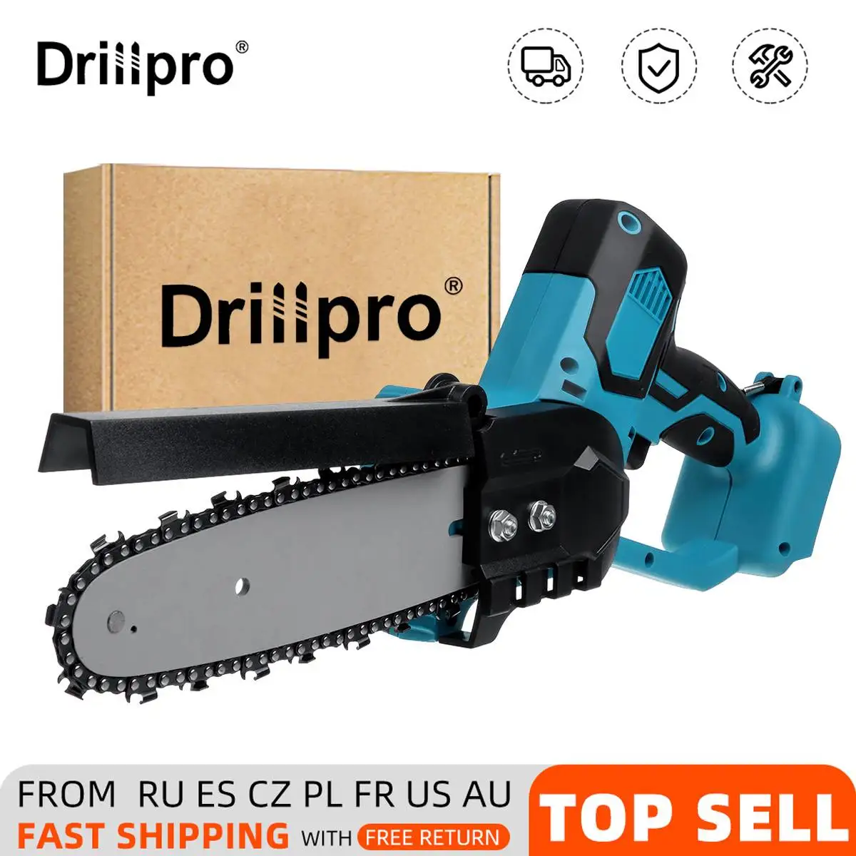 8 inch Electric Saw Chainsaw Pruning for Wood Garden Logging Cutters Power Tool For Makita 18V Battery (Tool Only) | Инструменты
