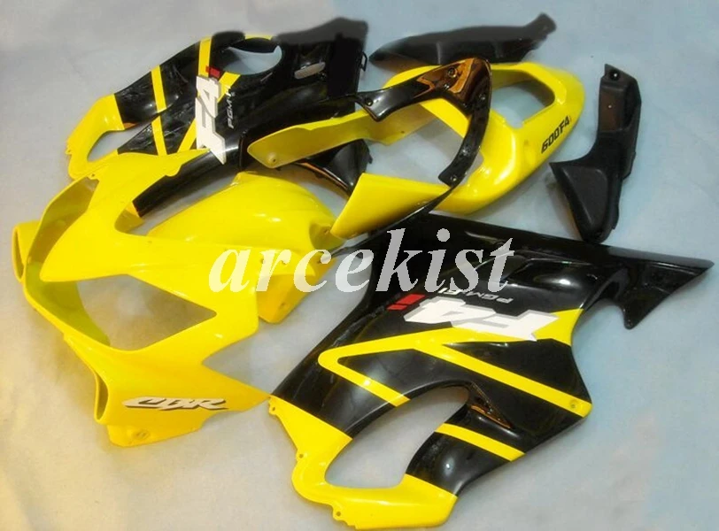 

Injection Mold New ABS Fairings Kit Fit for HONDA CBR 600 F4i FS 01 02 03 CBR600 2001 2002 2003 body set yellow black