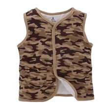 Детский жилет на подкладке для малышей от 0 до 2 лет осенне-зимний теплый жилет кардиган на кнопках, холодное пальто детский топ