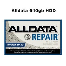 2021 venda quente alldata software de reparação automóvel 10.53v todo o software do carro de dados com suporte técnico para carros e caminhões em 640gb hdd