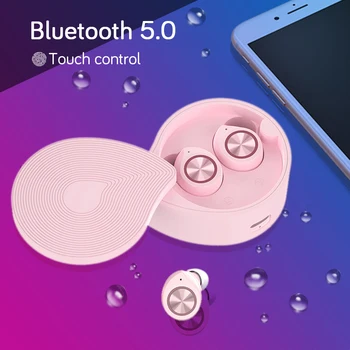 

Qearfun Bluetooth 5.0 Headphones Wireless Sport Hifi Earphones TWS Music Stereo Noise Cancelling Headphones Earpiece Auriculares