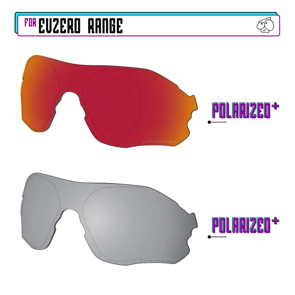 

EZReplace Polarized Replacement Lenses for - Oakley EVZero Range Sunglasses - Sir P Plus-RedP Plus