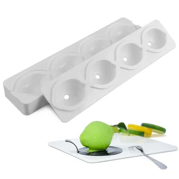 

Three-dimensional Lemon Mousse Cake Silica Gel Mold French Dessert DIY Environmental Protection Baking Mold