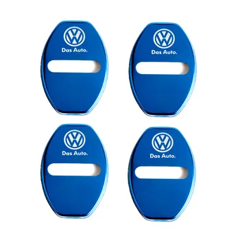 

4pcs Door Lock Decoration Protection Cover Emblem case for VW Volkswagen Golf Polo Passat Touran Accessories