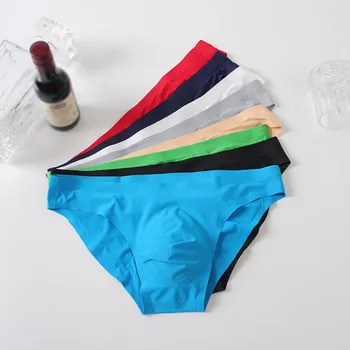 

2019 Men's Elastic Seamless Underpants Ultra-Thin Breathable Male Briefs Underwear