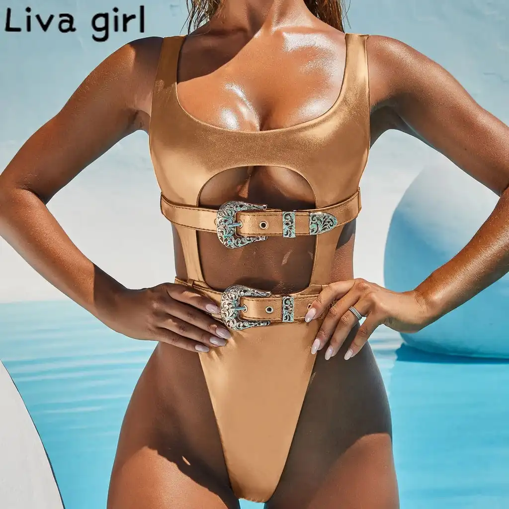 gold plus size bathing suits