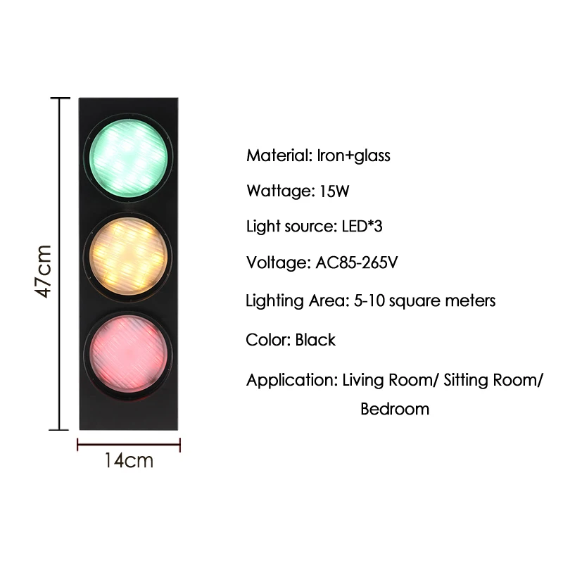 Black Led Wall Light 15W Industrial Lighting Remote Control Led Lamp Vintage Light Bar Restaurant Traffic Indoor Wall Lamp led light led wall lamp wall light
