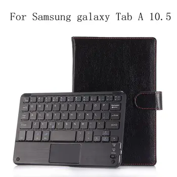 

PU Leather Smart Fold Tablet Case For Samsung galaxy Tab A 10.5 2018 SM-T590 T595 T597 Wireless Bluetooth Keyboard Case+gifts