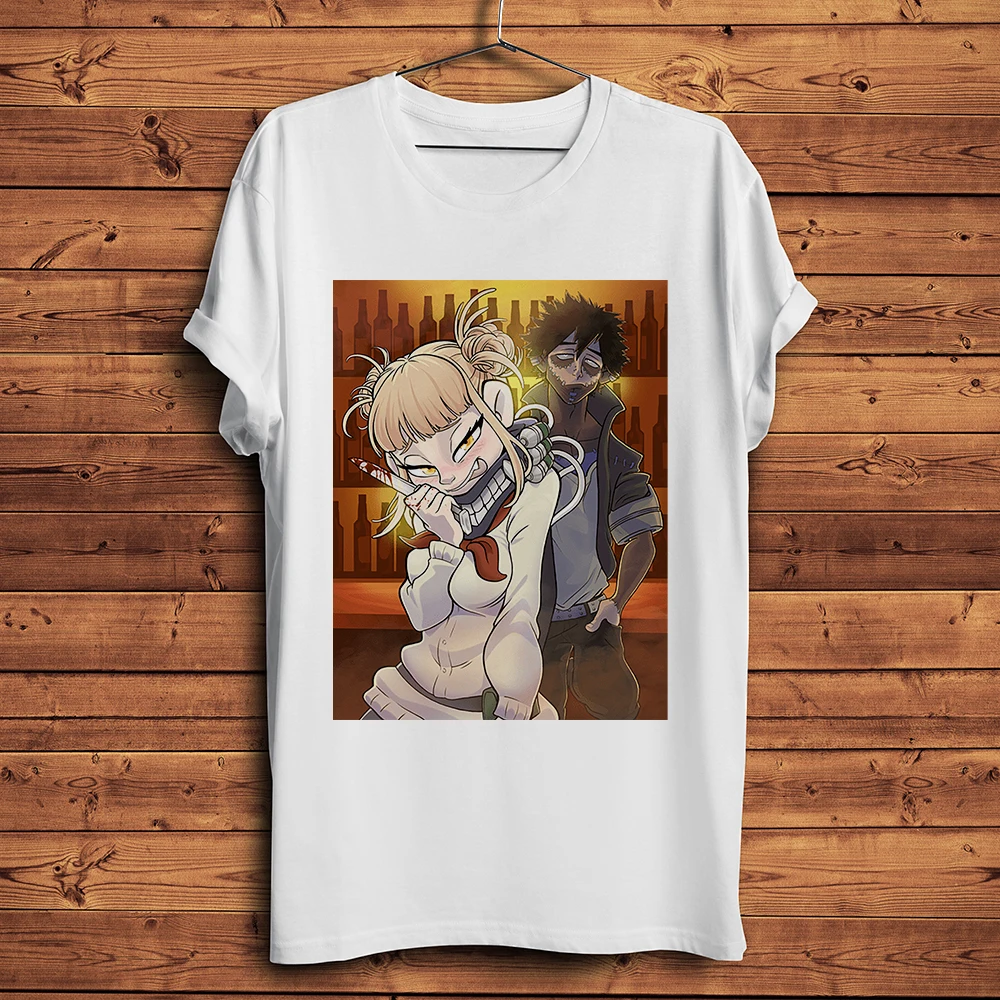 Himiko Toga Anime Graphic Unisex Summer Tee - White Casual Otaku Shirt