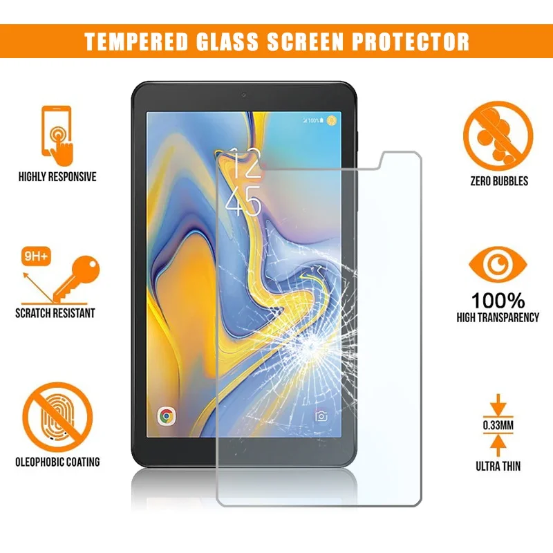 Tempered Glass Film Screen Protector For Samsung Galaxy Tab A 8.0 2018 SM-T387 