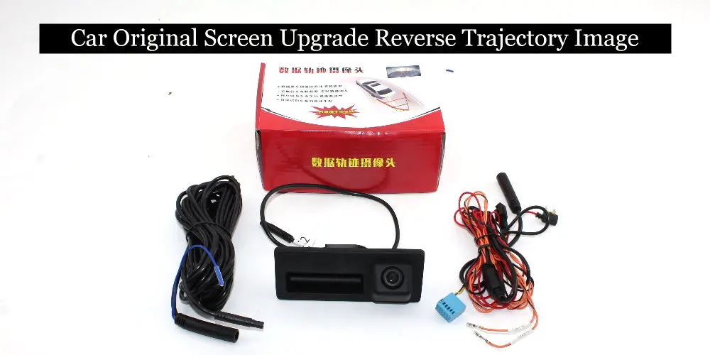 Liislee Car For Volkswagen Touareg 2014~2016 Original Screen Upgrade Reverse Dynamic Trajectory Image Rear Camera Trunk Handle 17