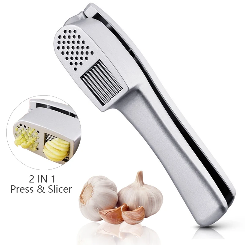 Manual Garlic Press Stainless Steel Garlic Grinder Grater Grinder