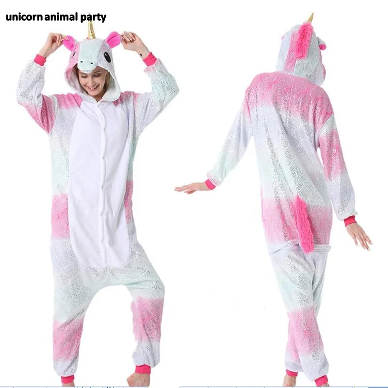 Темно-серый Kigurumi домашняя одежда для женщин и мужчин; пижамы для костюмированной вечеринки; костюм акулы; Onesie Lemur; единорог; мышь; пижамы унисекс; одежда для вечеринок - Цвет: Темно-серый