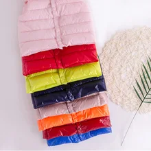 Новинка; детский пуховый женский хлопковый жилет для младенцев; для мужчин и женщин; детская одежда; сезон осень-зима; хлопковый жилет ярких цветов