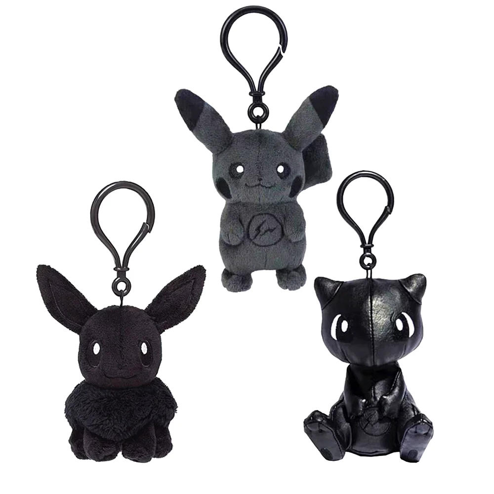 Плюшевый кулон в виде покемона черного Пикачу Иви мяу кукла темный эльф мягкая