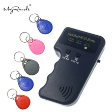 Ручной 125 кГц EM4100 RFID Копир писатель Дубликатор Программист ридер+ 5 шт. EM4305 перезаписываемый ID Брелоки метки карты T5577 5200 Ручной 125 кГц EM4100 RFID Копир писатель Дубликатор Программист ридер+ 5 шт. EM4305 перезаписываемый ID Брелоки метки карты T5577 5200