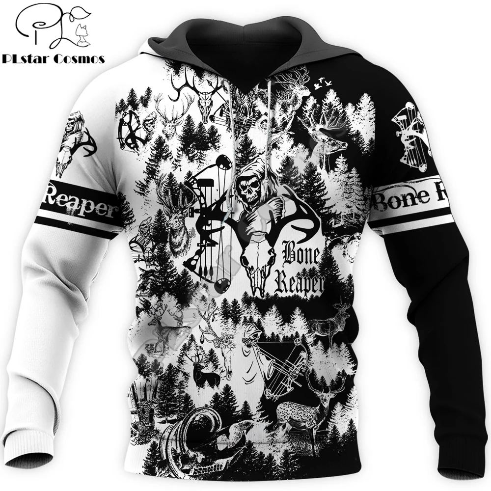 

Bone Reaper Black and White 3D All Over Printed Mens hoodies and Sweatshirt Autumn Unisex zipper Hoodie Casual Sportswear DW828